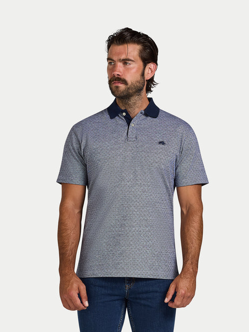Dobby Jersey Polo - Navy