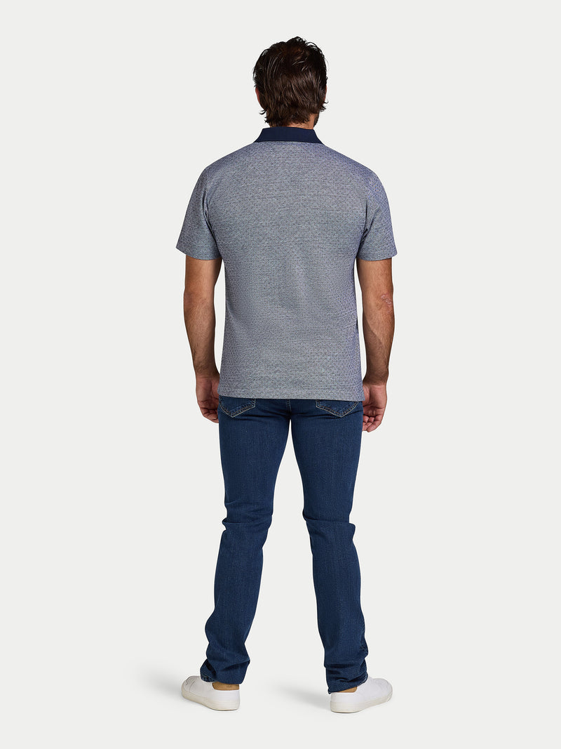 Dobby Jersey Polo - Navy