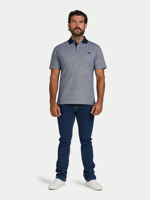 Dobby Jersey Polo - Navy