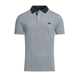 Jacquard Pique Polo - Black