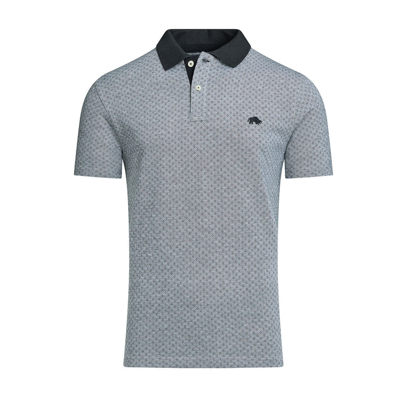 Jacquard Pique Polo - Black
