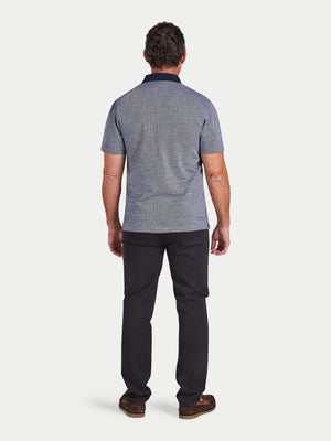 Dobby Jersey Polo - Navy