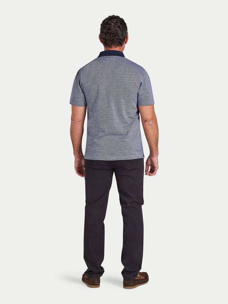 Dobby Jersey Polo - Navy