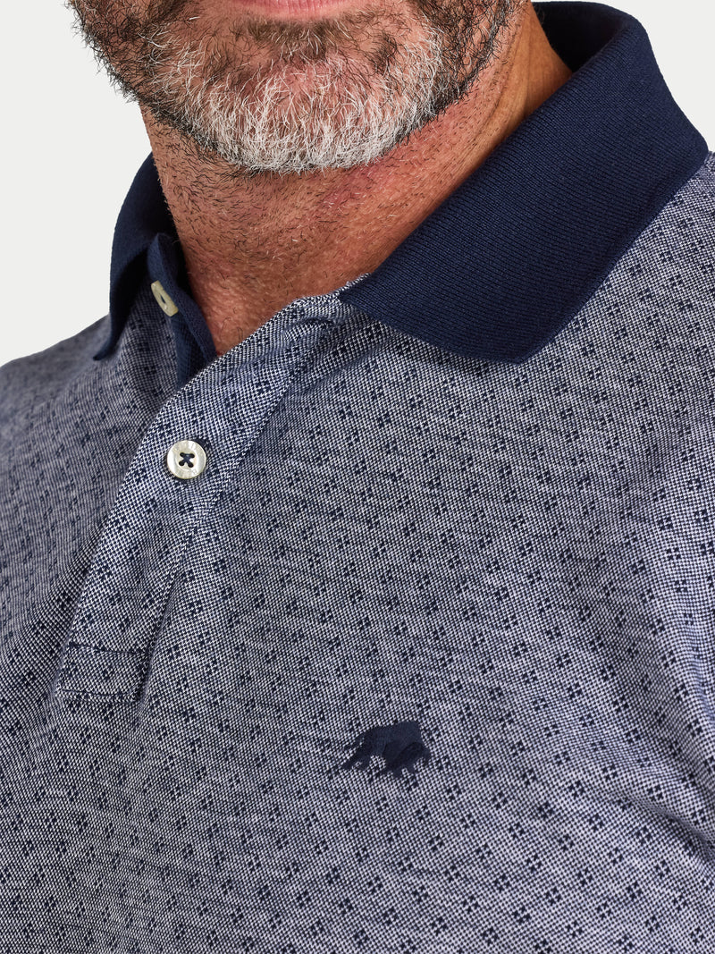 Dobby Jersey Polo - Navy