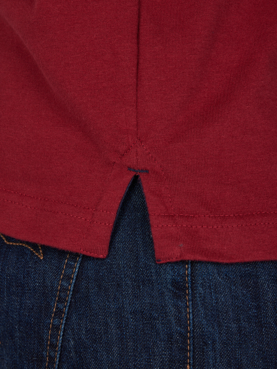 No.3 Jersey Polo - Claret