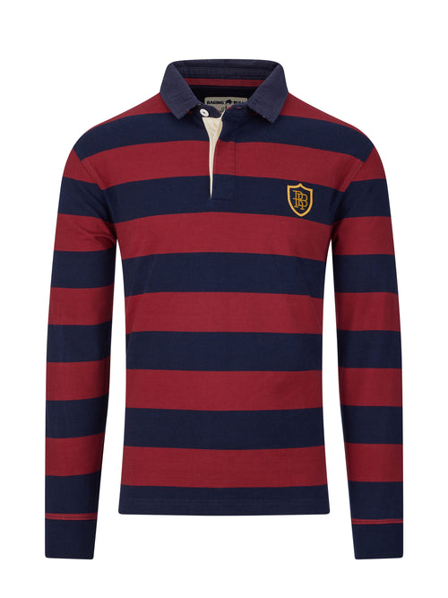 Long Sleeve Hooped RB Rugby - Claret