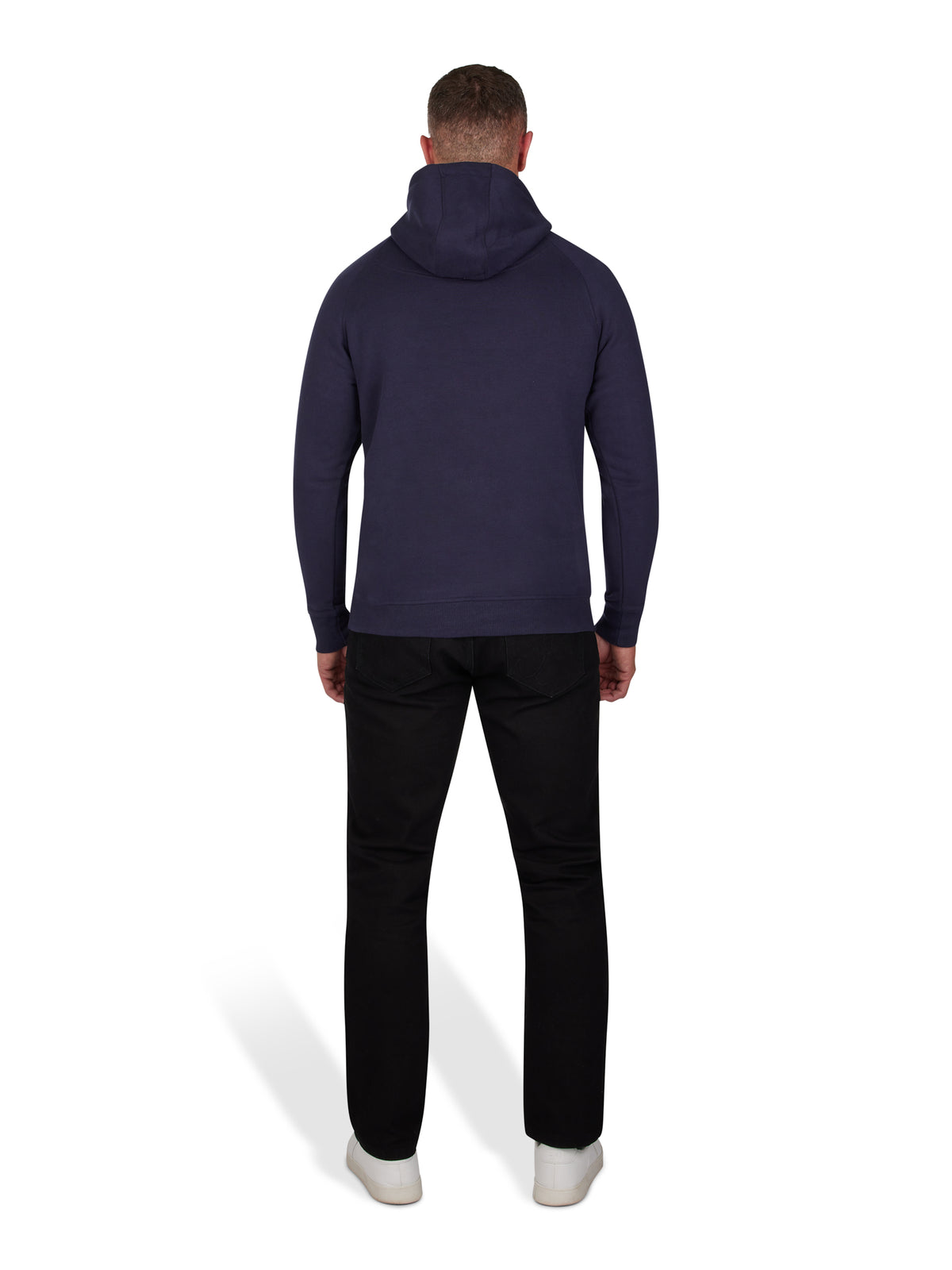 Chest Crest Overhead Hoodie - Navy