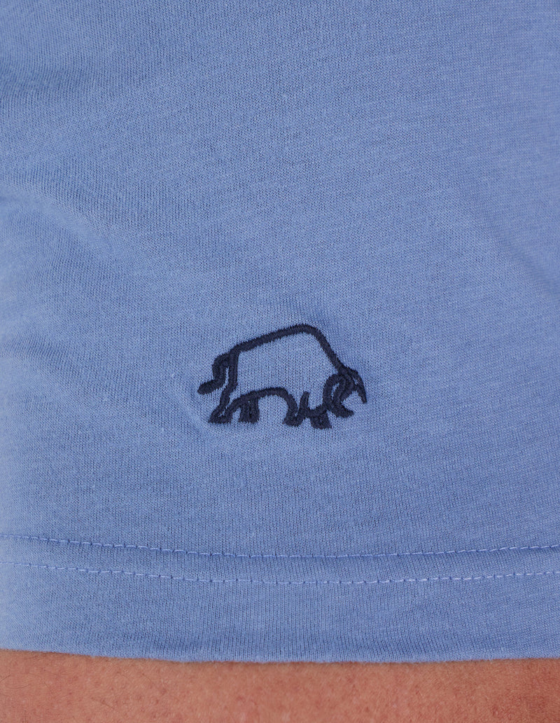 Chambray Bull T-Shirt - Blue