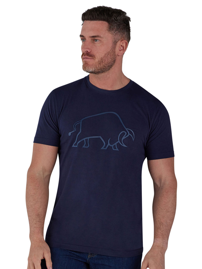 High Build Bull T-Shirt - Navy