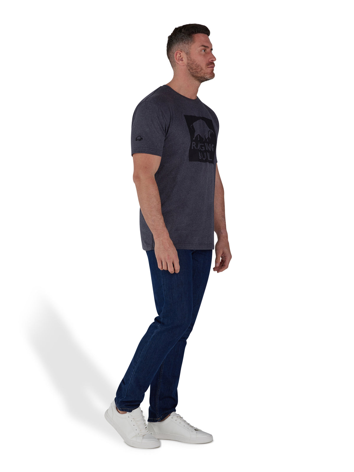 Negative Bull T-Shirt - Charcoal