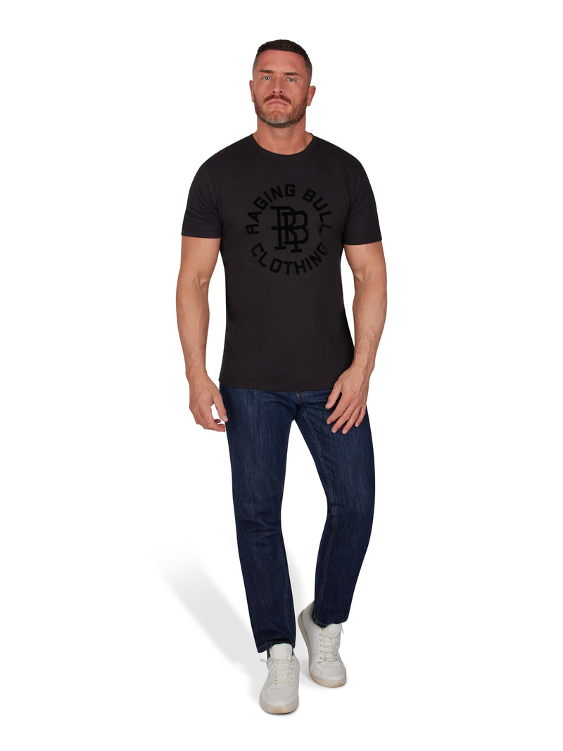 Tonal Monogram T-Shirt - Black