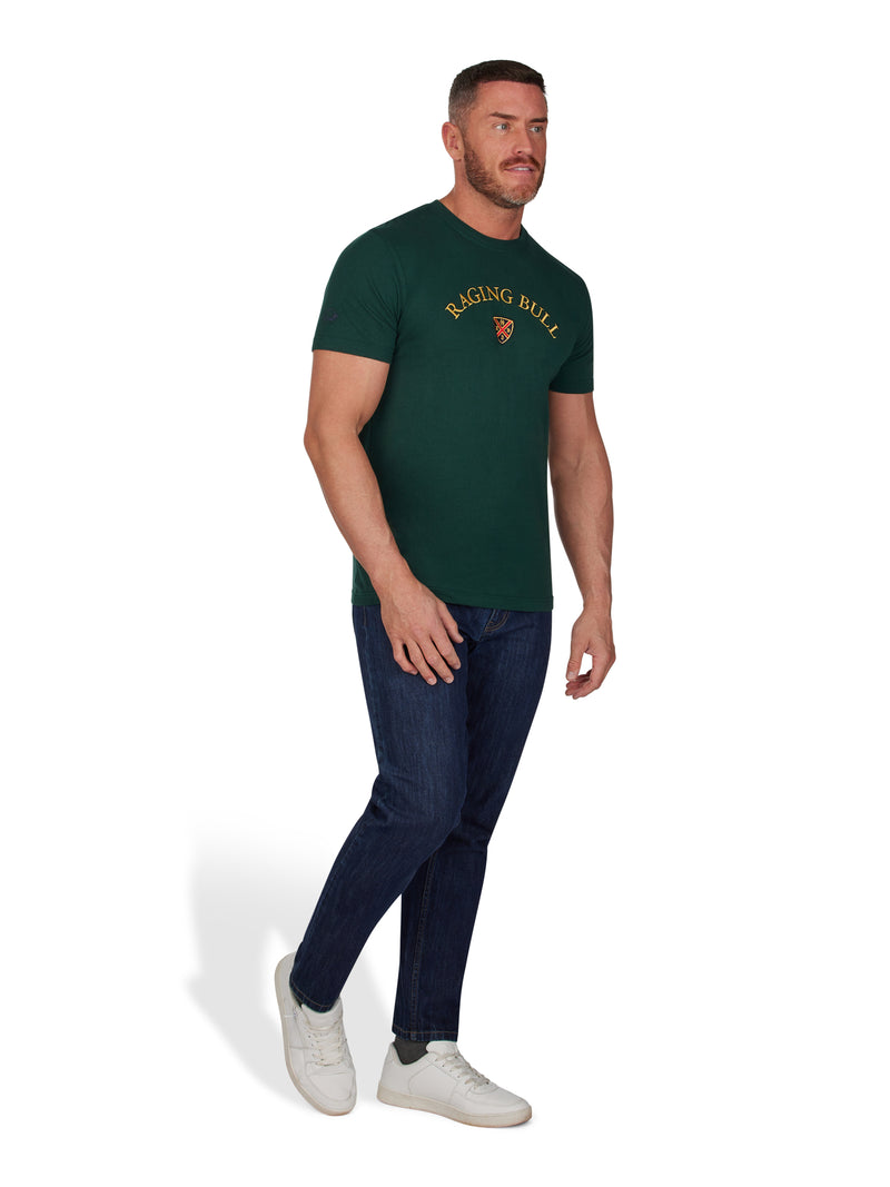 RB Crest Embroidered T-Shirt - Forest