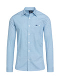 Long Sleeve Triangle Geometric Shirt - Blue