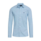 Long Sleeve Triangle Geometric Shirt - Blue