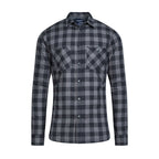 Quilted Shacket - Black & Grey