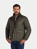 Wax Effect Cord Collar Jacket - Brown