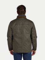 Wax Effect Cord Collar Jacket - Brown