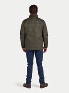 Wax Effect Cord Collar Jacket - Brown