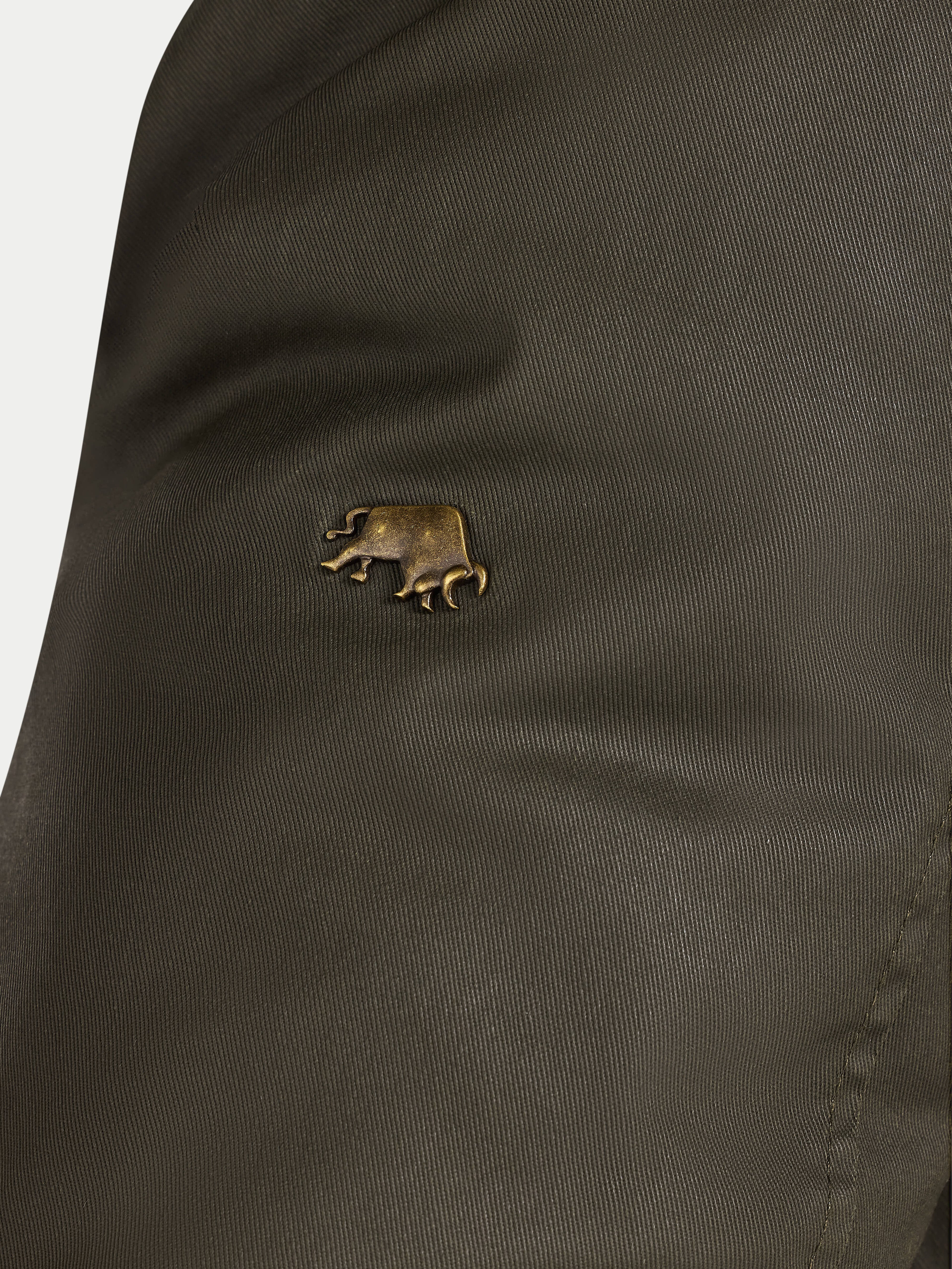 Wax Effect Cord Collar Jacket - Brown