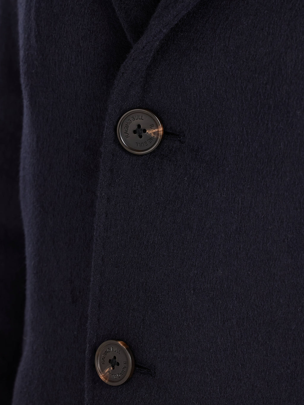 Wool Blend Coat - Navy