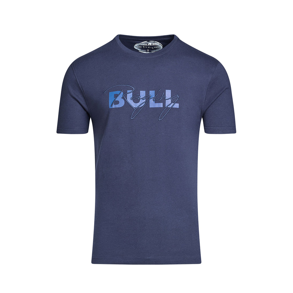 Script T-Shirt - Navy