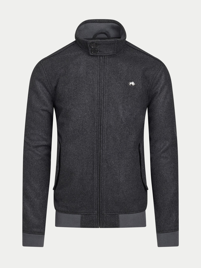 Wool Harrington - Charcoal