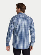 Mod Check Shirt - Long Sleeve - Navy
