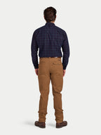 Long Sleeve Check Corduroy Shirt - Claret
