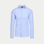 Long Sleeve Premium Dobby Cotton Oxford Shirt  - Sky Blue