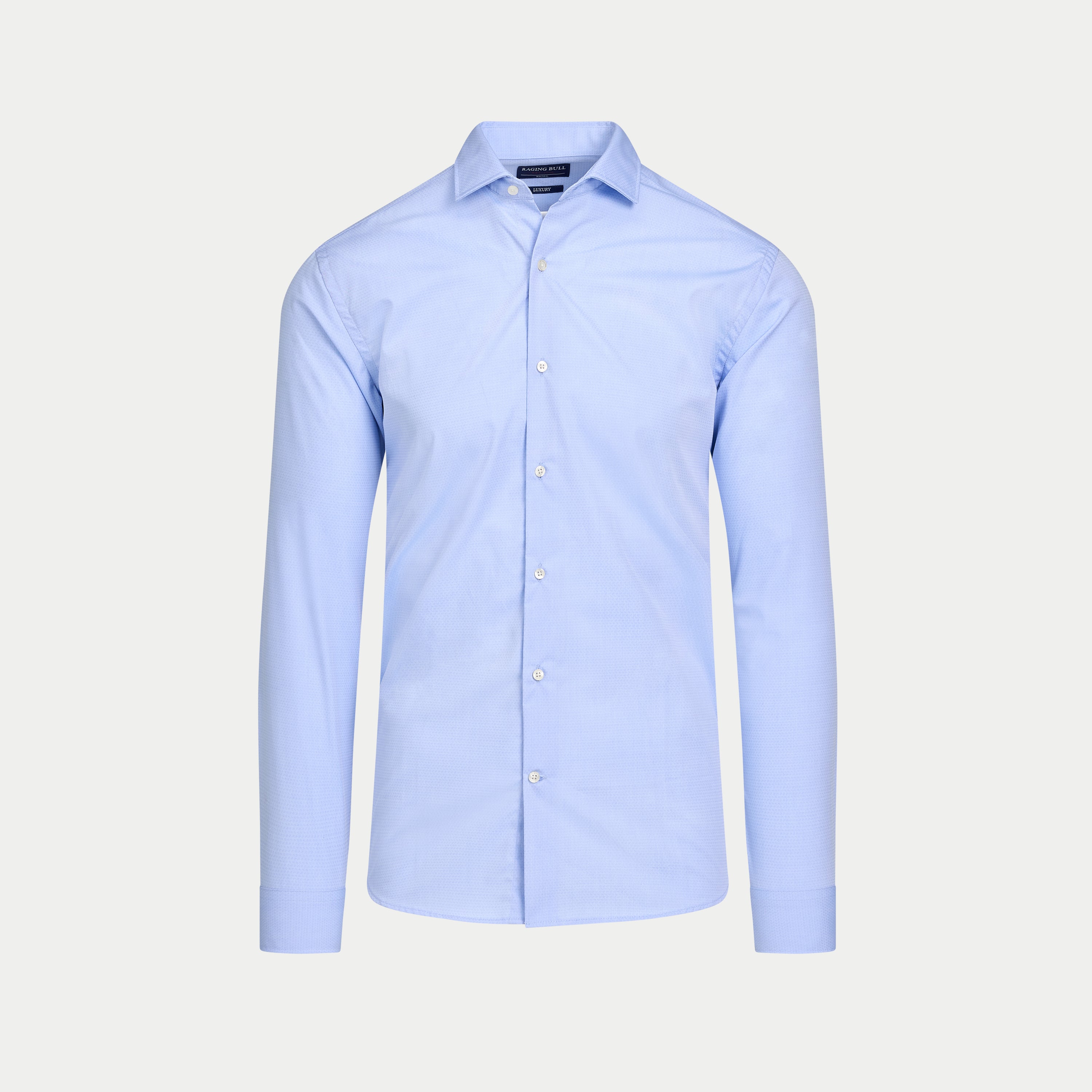 Long Sleeve Premium Dobby Cotton Oxford Shirt  - Sky Blue