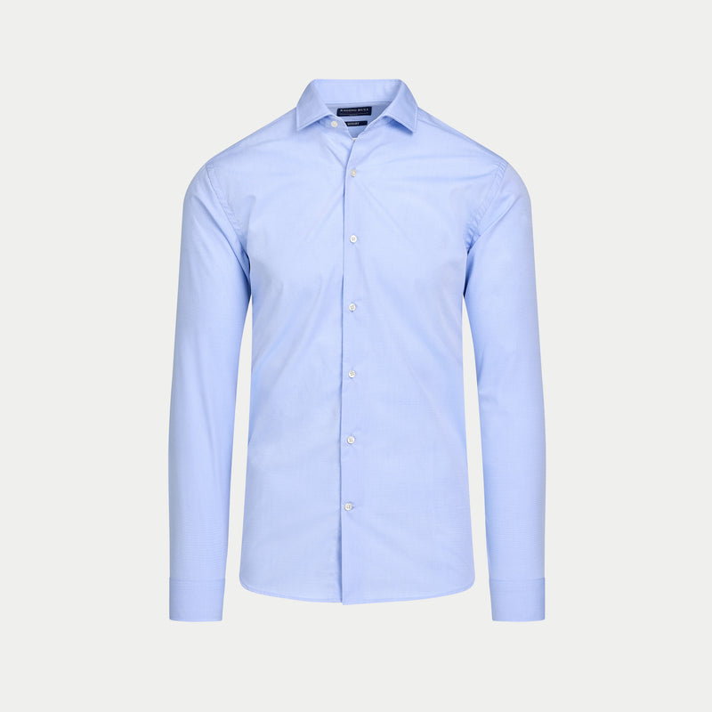 Long Sleeve Premium Dobby Cotton Oxford Shirt  - Sky Blue