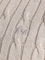 Cable Mid Weight Knit 1/4 Zip - Cream