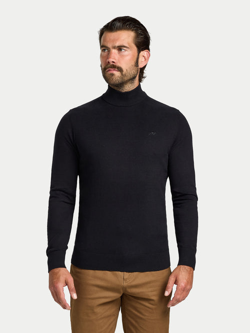 Turtle Neck Knit - Black
