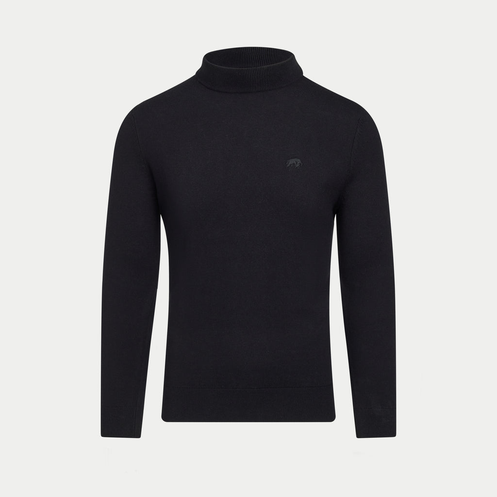 Turtle Neck Knit - Black