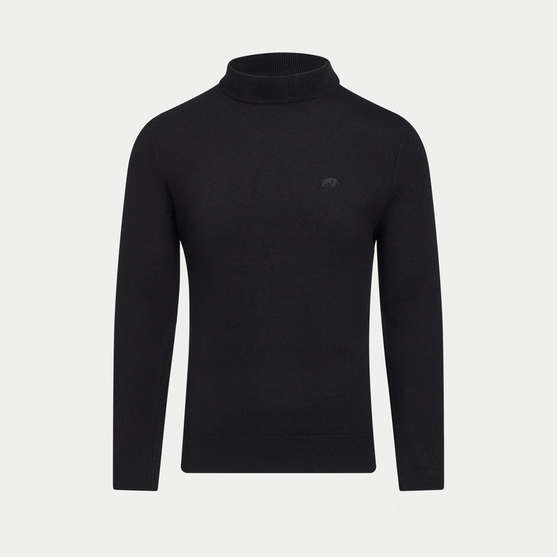Turtle Neck Knit - Black