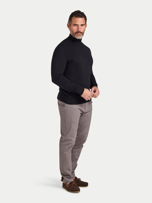 Turtle Neck Knit - Black