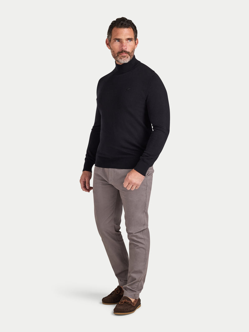 Turtle Neck Knit - Black