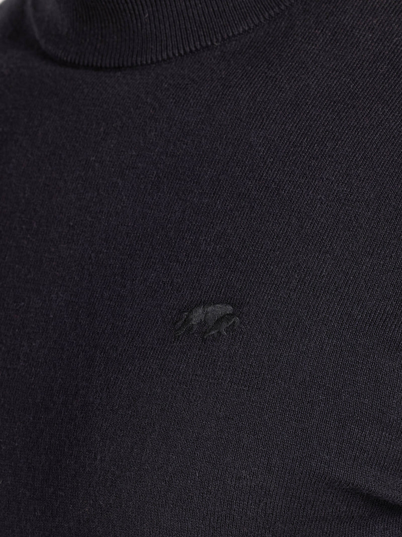 Turtle Neck Knit - Black