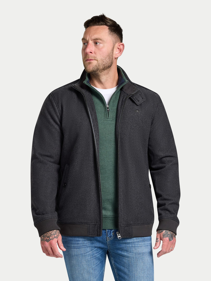Wool Harrington - Charcoal