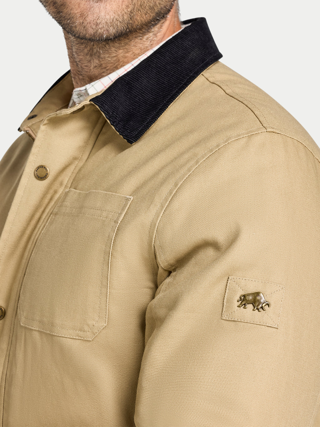 Wadded Canvas Jacket - Toast