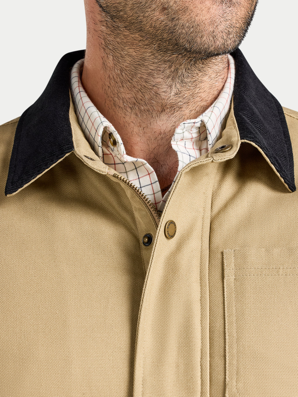 Wadded Canvas Jacket - Toast
