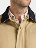 Wadded Canvas Jacket - Toast