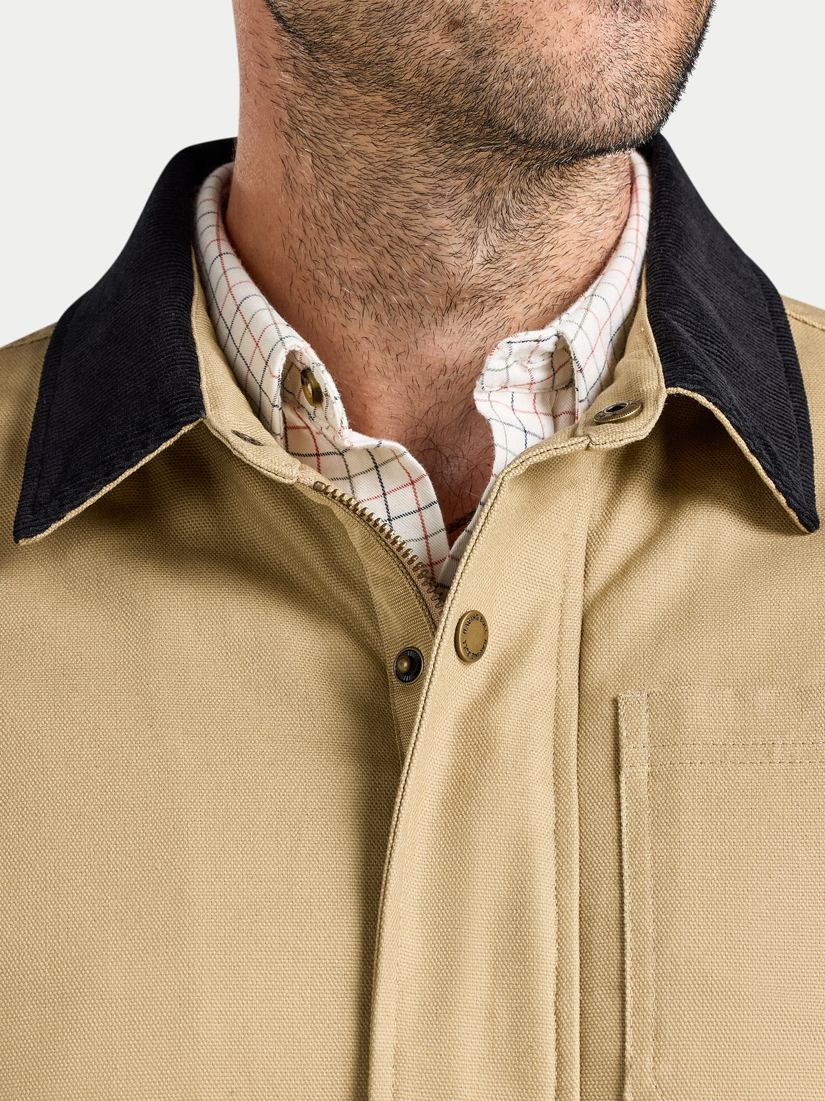 Wadded Canvas Jacket - Toast