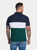 Cut & Sew Panel Pique Polo - Forest