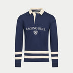 L/S Cut & Sew Stripes Rugby - Navy