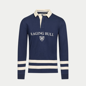 L/S Cut & Sew Stripes Rugby - Navy