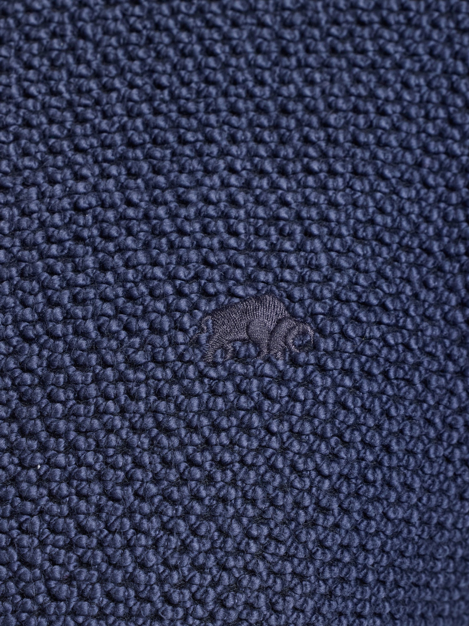 Textured Zip Through Jacket - Navy