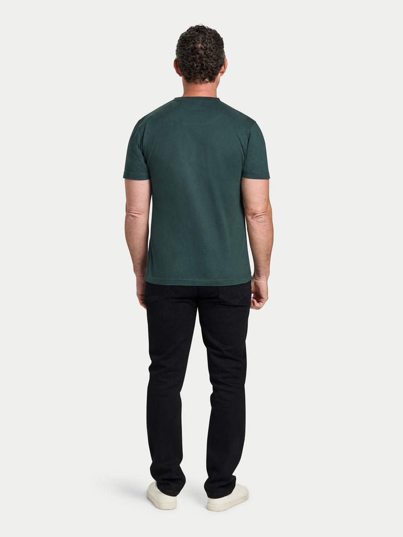 Raging Bull Embroidery T-Shirt - Forest