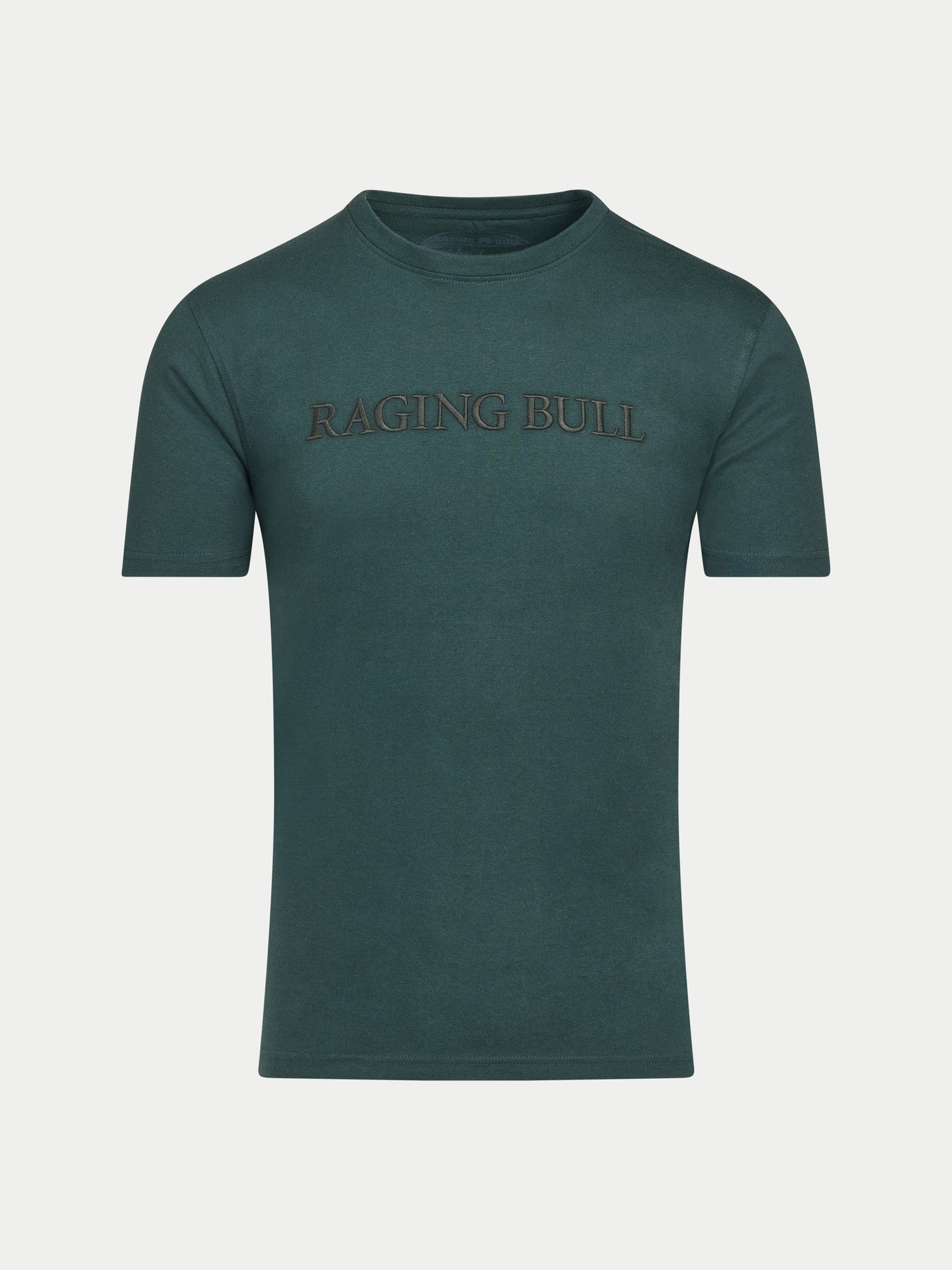 Raging Bull Embroidery T-Shirt - Forest