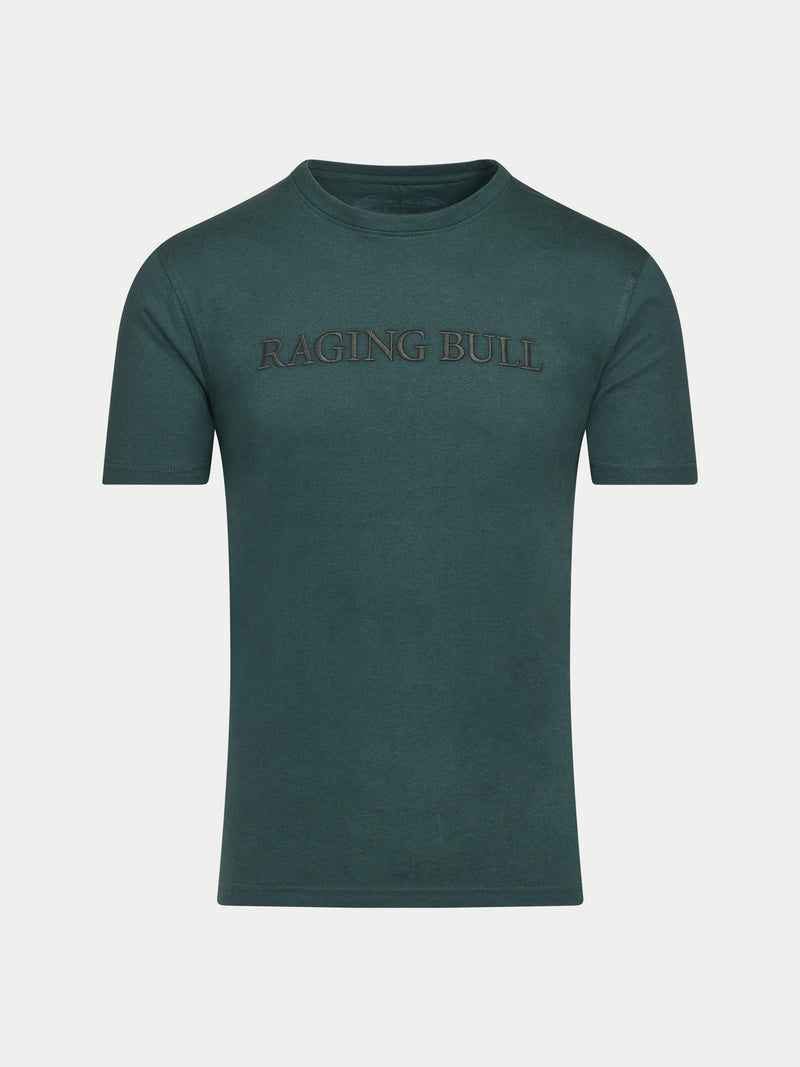 Raging Bull Embroidery T-Shirt - Forest